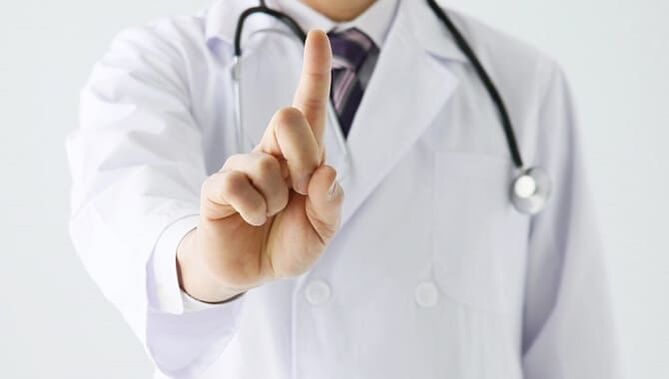 Diagnos vun Parasiten vun engem Dokter