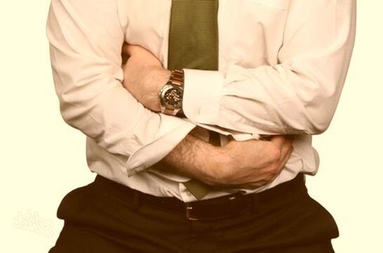 Bauchschmerzen als Symptom vun der Präsenz vu Parasiten am Kierper